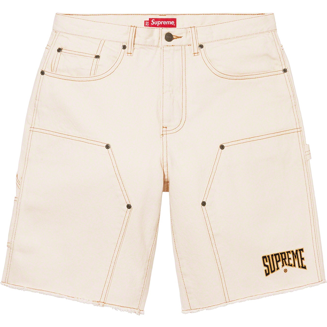 Cutoff Double Knee Denim Painter Short view 11